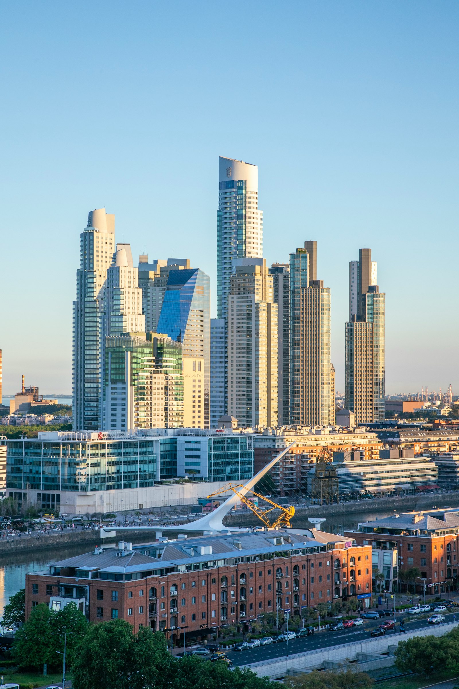 Modern residential towers in Puerto Madero, Buenos Aires